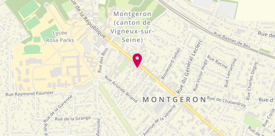 Plan de Les Violettes Confiserie, 82 avenue de la République, 91230 Montgeron