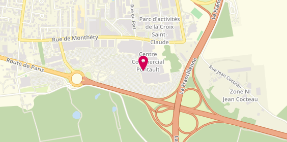 Plan de Jeff de Bruges-Martial, Centre Commercial Carrefour
Route Nationale 4, 77340 Pontault-Combault