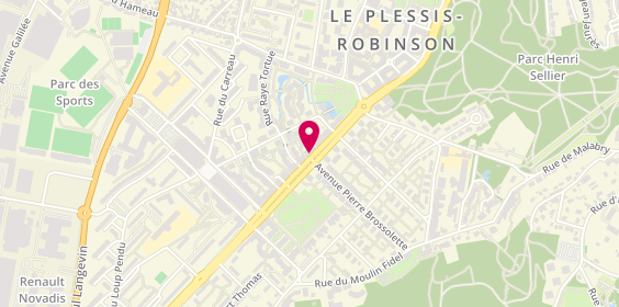 Plan de Leonidas, 50 avenue Charles de Gaulle, 92350 Le Plessis-Robinson