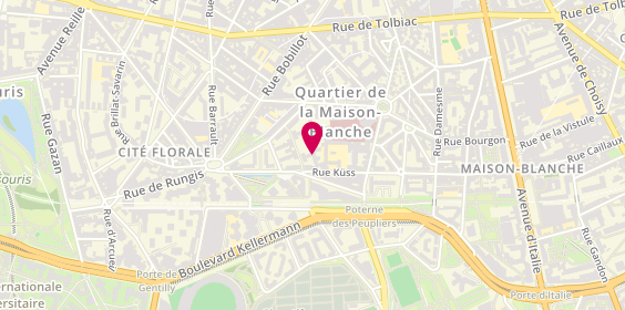 Plan de Boulangerie de Fatima, 10 Rue Küss, 75013 Paris