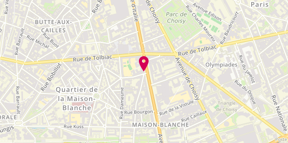 Plan de Au Blé d’Or, 100 avenue d'Italie, 75013 Paris