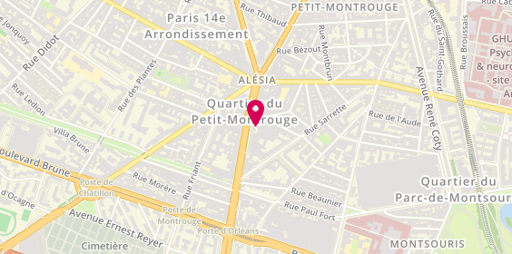 Plan de Yves Thuries Chocolatier Recoltant, 93 avenue du Général Leclerc, 75014 Paris