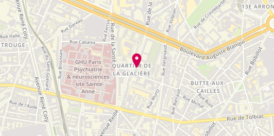 Plan de Maison Caffet Paris, 93 Rue de la Glacière, 75013 Paris