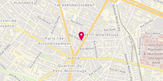 Plan de Jeff de Bruges - Martial, 68 avenue du Général Leclerc, 75014 Paris