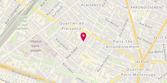 Plan de Capricia, 75 Rue Didot, 75014 Paris