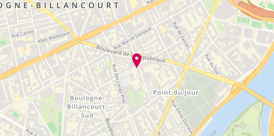 Plan de Thierry Keiflin Artisan Chocolatier, 48 Rue Barthelemy Danjou, 92100 Boulogne-Billancourt