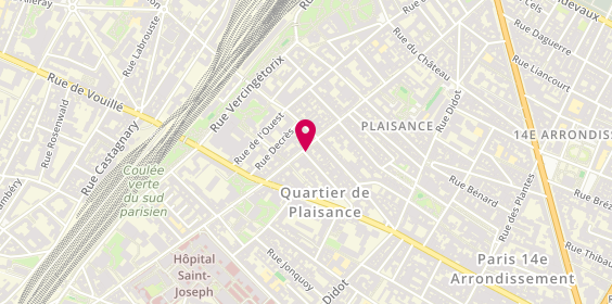 Plan de De Neuville, 115 Rue Raymond Losserand, 75014 Paris