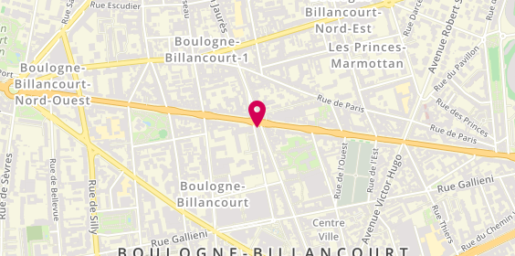 Plan de De Neuville, 70 Boulevard Jean Jaurès, 92100 Boulogne-Billancourt