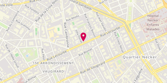 Plan de Jeff de Bruges, 88 Rue Lecourbe, 75015 Paris