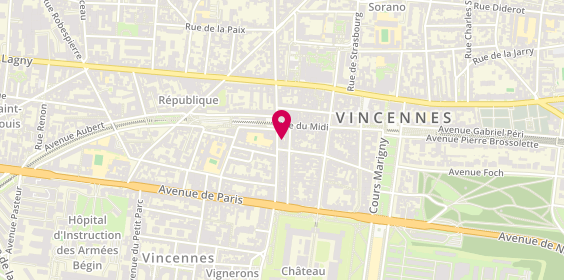 Plan de Herviou Chocolatiers, 42 Rue de Montreuil, 94300 Vincennes