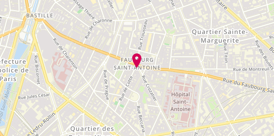 Plan de De Neuville, 83 Rue Crozatier, 75012 Paris