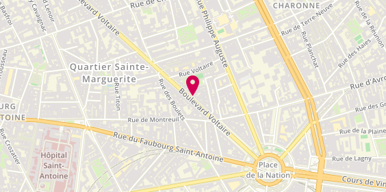 Plan de Damyel, 229 Boulevard Voltaire, 75011 Paris
