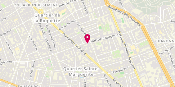 Plan de La Chocofiserie, 124 Rue de Charonne, 75011 Paris