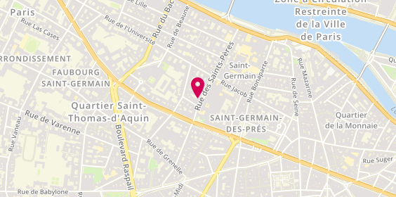 Plan de Debauve & Gallais, 30 Rue des Saints-Pères, 75007 Paris