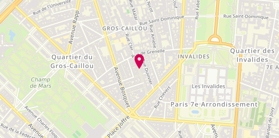 Plan de Martine Lambert Glaces et Sorbets, 39 Rue Cler, 75007 Paris