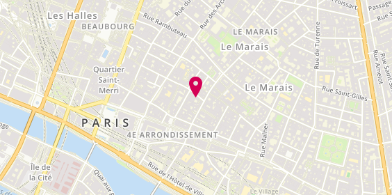 Plan de Pierre Marcolini, 5 Rue Sainte-Croix de la Bretonnerie, 75004 Paris