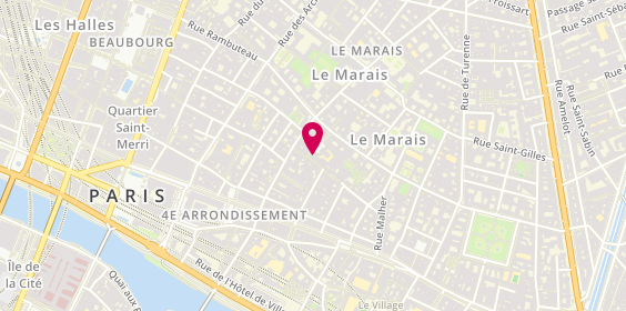 Plan de Damyel, 46 Rue des Rosiers, 75004 Paris