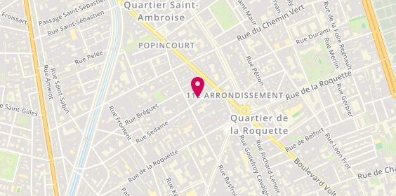 Plan de Ursa Major, 75 Rue Sedaine, 75011 Paris