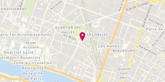 Plan de Jeff de Bruges Martial, Forum des Halles, 101 Porte
Rue Berger, 75001 Paris
