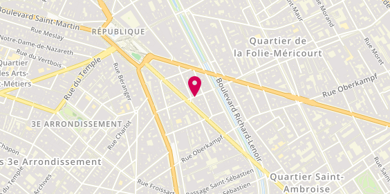 Plan de La Chocofiserie, 16 Rue Jean-Pierre Timbaud, 75011 Paris