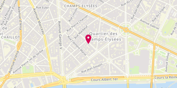 Plan de Fouquet, 23 Rue François 1er, 75008 Paris