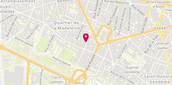 Plan de Jadis Gourmande, 27 Rue Boissy d'Anglas, 75008 Paris