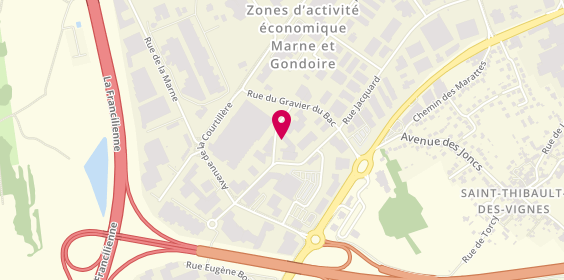 Plan de Lepinay Chocolatier, 5 Rue de la Noue Guimante, 77400 Saint-Thibault-des-Vignes