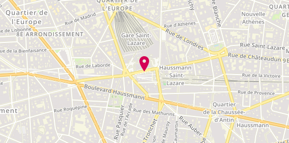 Plan de Jeff de Bruges - Martial, Espace Commercial Coeur Saint Lazare Gare Saint Lazare, 75008 Paris