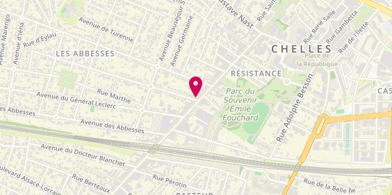 Plan de Jeff de Bruges - Martial, 44 avenue de la Résistance, 77500 Chelles