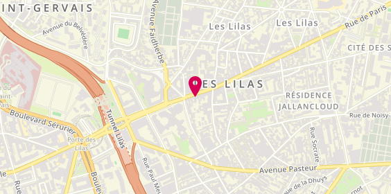 Plan de Florian Mésère Chocolatier - Les Lilas, 70 Rue de Paris, 93260 Les Lilas