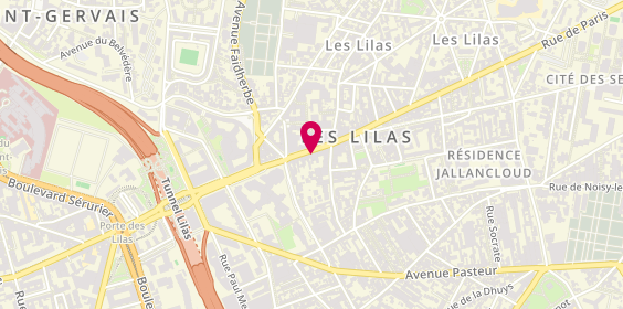 Plan de Jeff de Bruges, 72 Rue de Paris, 93260 Les Lilas