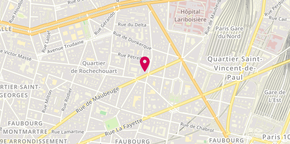 Plan de Sous Les Amandiers, 65 Rue de Maubeuge, 75009 Paris