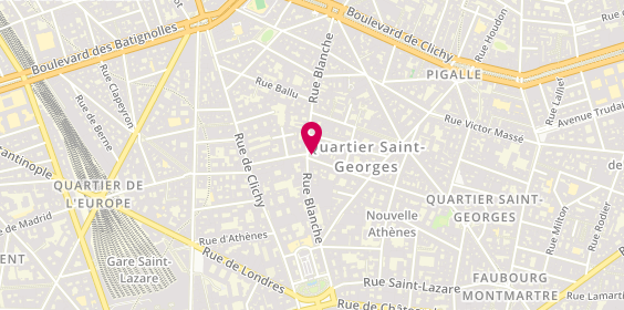 Plan de The French Donuts, 58 Rue la Bruyère, 75009 Paris