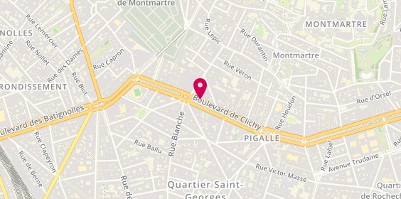 Plan de Réauté Chocolat, 78 Boulevard de Clichy, 75018 Paris