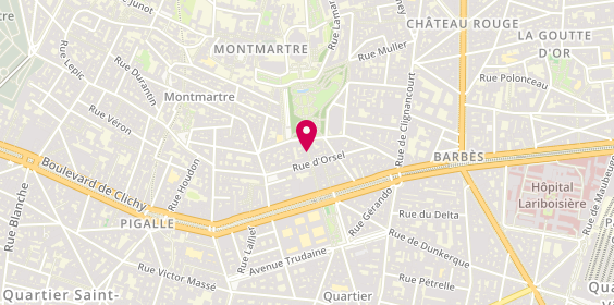 Plan de Maison Georges Larnicol, 7 Rue de Steinkerque, 75018 Paris