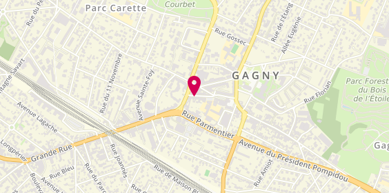 Plan de Le Délice de Gagny, 15 avenue Jean Jaurès, 93220 Gagny