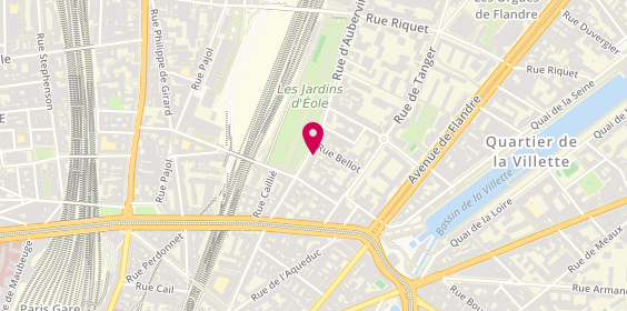 Plan de Le Palais des Sultans, 38 Rue D&#039;Aubervilliers, 75019 Paris
