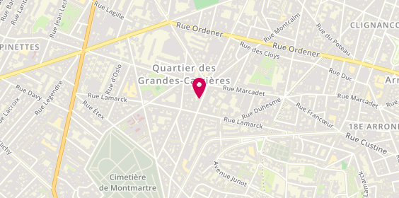 Plan de Maison Arnaud Larher (Damrémont), 57 Rue Damrémont, 75018 Paris