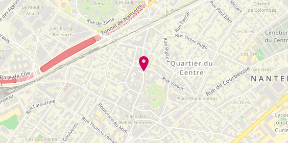 Plan de De Neuville, 44 Rue Maurice Thorez, 92000 Nanterre