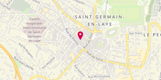 Plan de De Neuville, 16 Rue Louviers, 78100 Saint-Germain-en-Laye