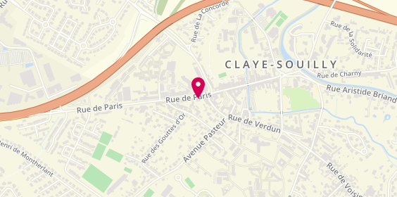 Plan de Chocolaterie Tostain, 26 Rue Jean Jaurès, 77410 Claye-Souilly