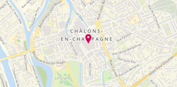 Plan de Chocolaterie Broisson, 10 Rue d'Orfeuil, 51000 Châlons-en-Champagne