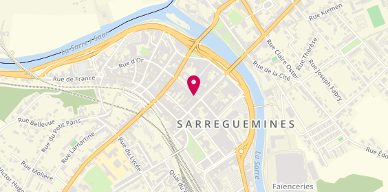 Plan de Jeff de Bruges, 1 Rue Sainte-Croix, 57200 Sarreguemines
