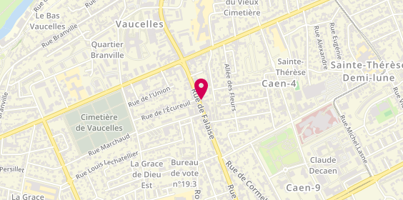 Plan de L'As du Cbd, 129 Rue de Falaise, 14000 Caen