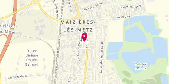 Plan de Boulangerie - Pâtisserie : Maison Chotin, 15 Rue du 4 Septembre, 57280 Maizières-lès-Metz