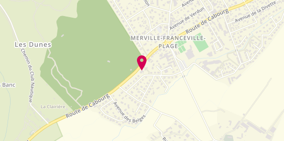 Plan de La Malle à Chocolats, 2 Route de Cabourg, 14810 Merville-Franceville-Plage