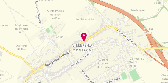 Plan de Point Chaud Boulangerie Patisserie Vuillemard Nicola, 39 Rue Emile Curicque, 54920 Villers-la-Montagne
