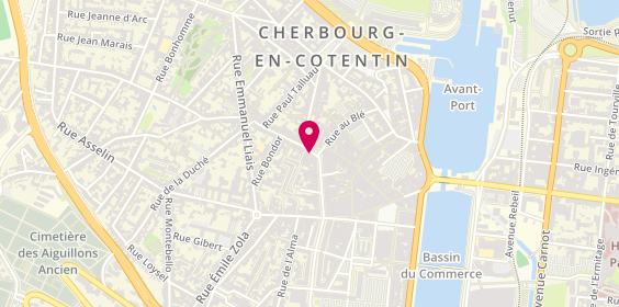 Plan de Pâtisserie Yvard, 5 place de la Fontaine, 50100 Cherbourg-en-Cotentin