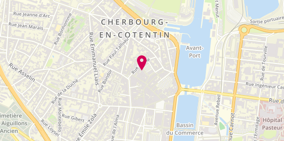 Plan de Pâtisserie, Chocolaterie Jean-François Foucher Cherbourg, 12 Rue au Fourdray, 50100 Cherbourg-en-Cotentin
