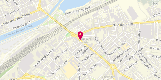 Plan de Aux Delices du Faubourg, 91 Rue General Leclerc, 02100 Saint-Quentin